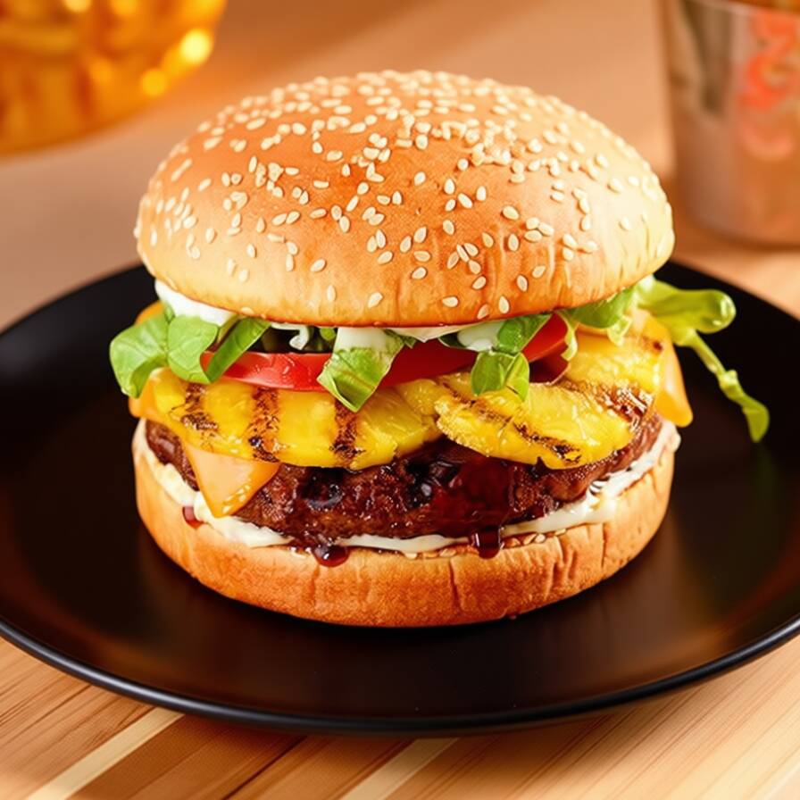 Hamburguesa Hawaiana