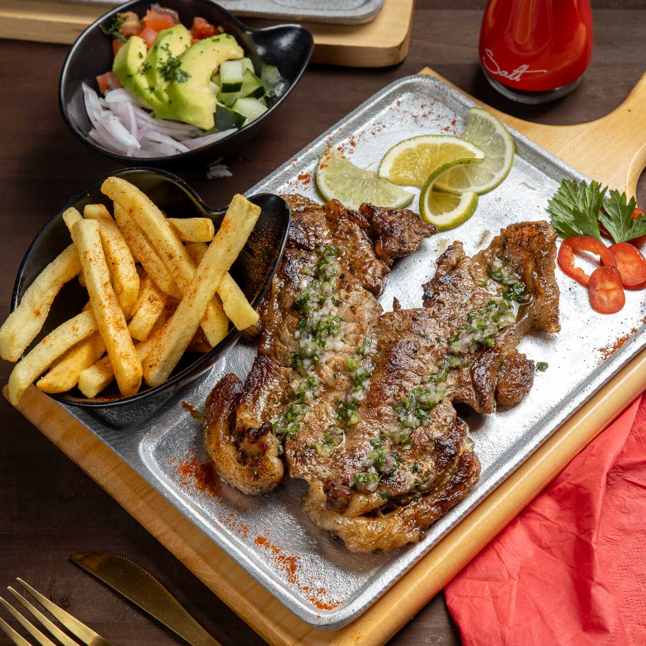Churrasco Especial 300 Grs + Papas Francesas