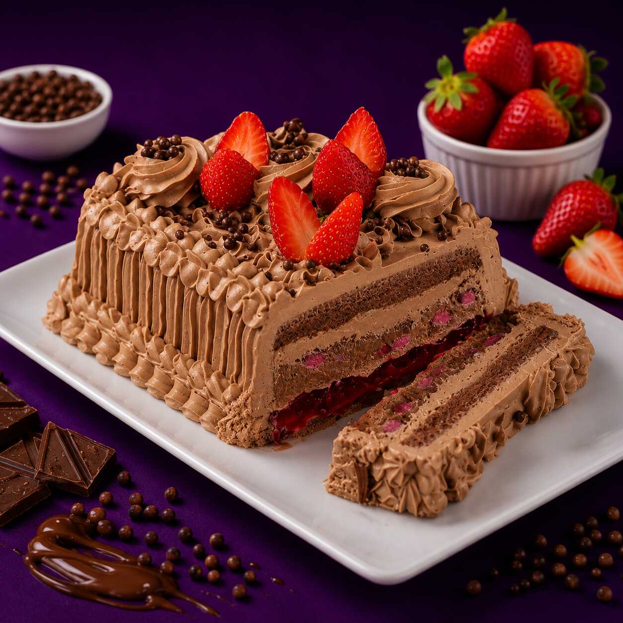 Deliciosa torta de sorvete de 200g, preparada com sorvete de creme, recheio de chocolate, morangos e cobertura de chantilly. Uma sobremesa gelada, cremosa e perfeita para qualquer momento!
Observação: O produto é enviado em 1 pedaço de aproximadamente 200g, cuidadosamente embalado para garantir a qualidade e o sabor da sua sobremesa.