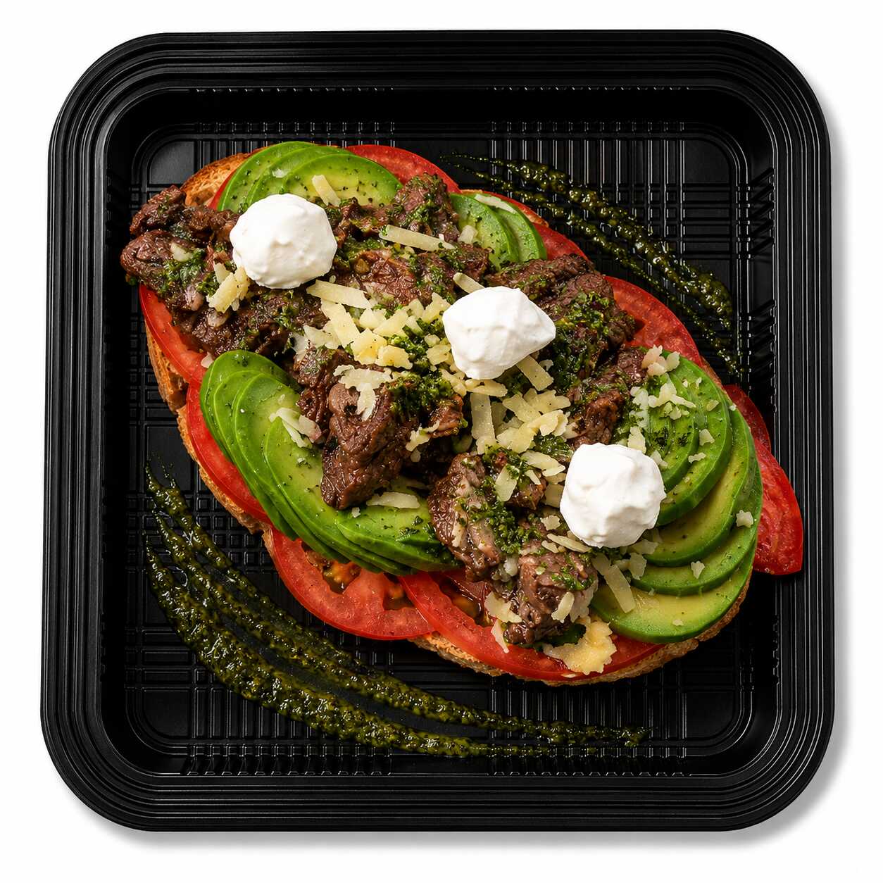 Arrachera Toast
