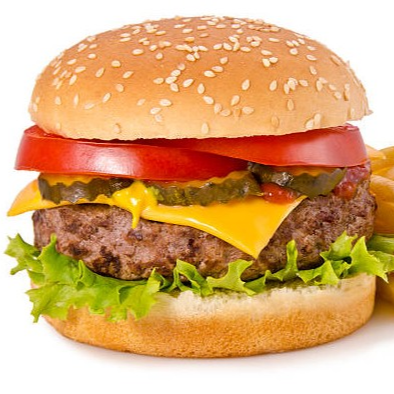 HAMBURGUESA SENCILLA CON PAPAS