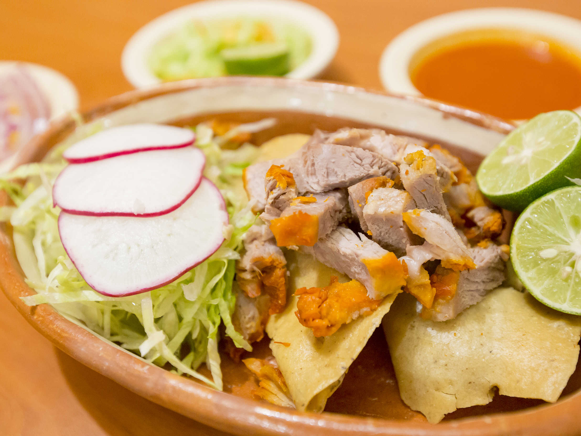 Taco ahogado de carnitas