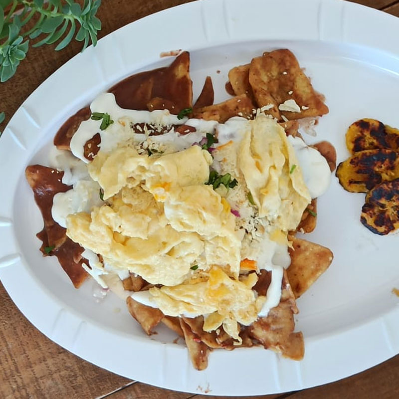 Chilaquiles Campechanos con Huevo