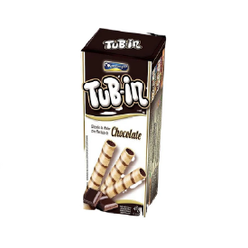 Tubets Tub-in biscoito de wafer com recheio de chocolate. 48g