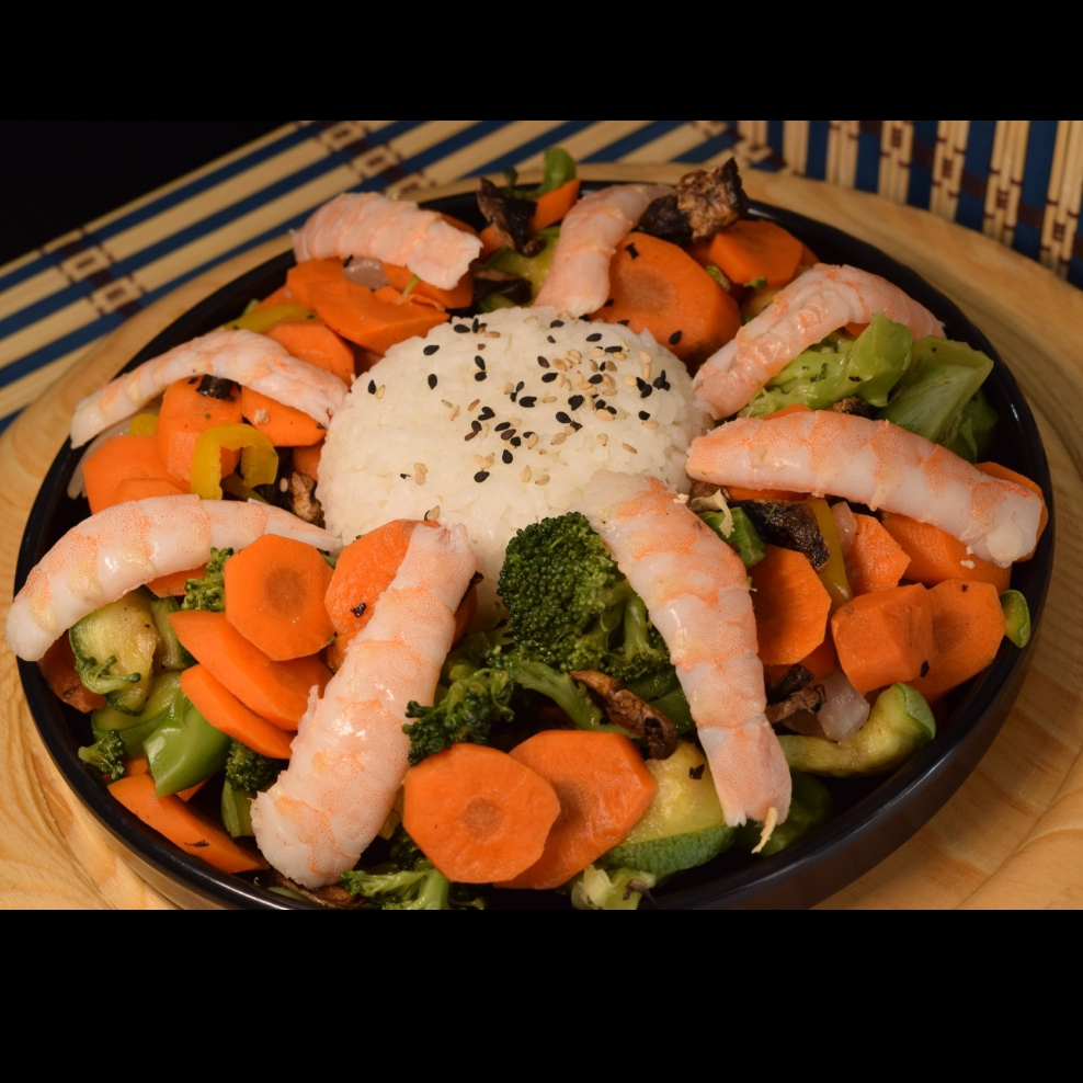 Teppanyaki de Camarón