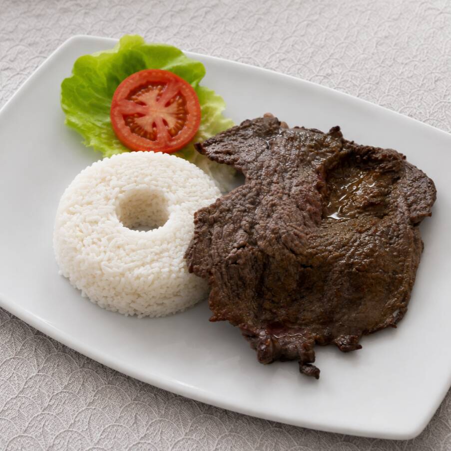 Bistec Frito con Arroz