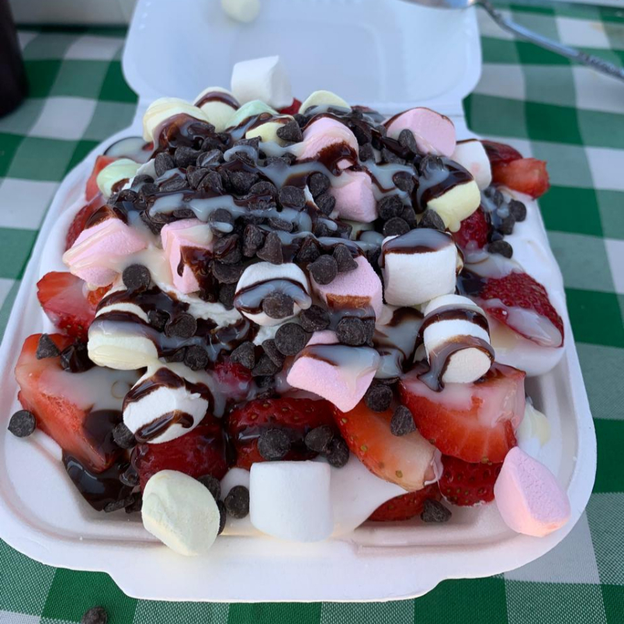 FRESAS CON CREMA *charola