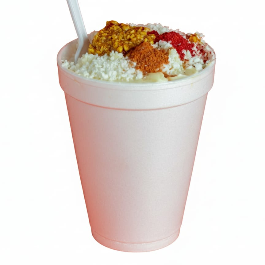 Elote con topping