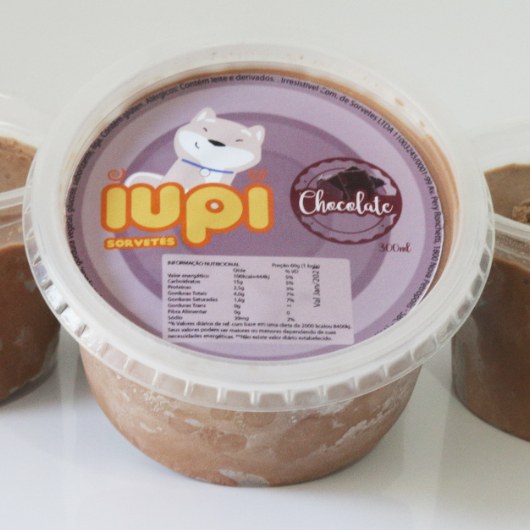 Sorvete de massa sabor chocolate 300ml