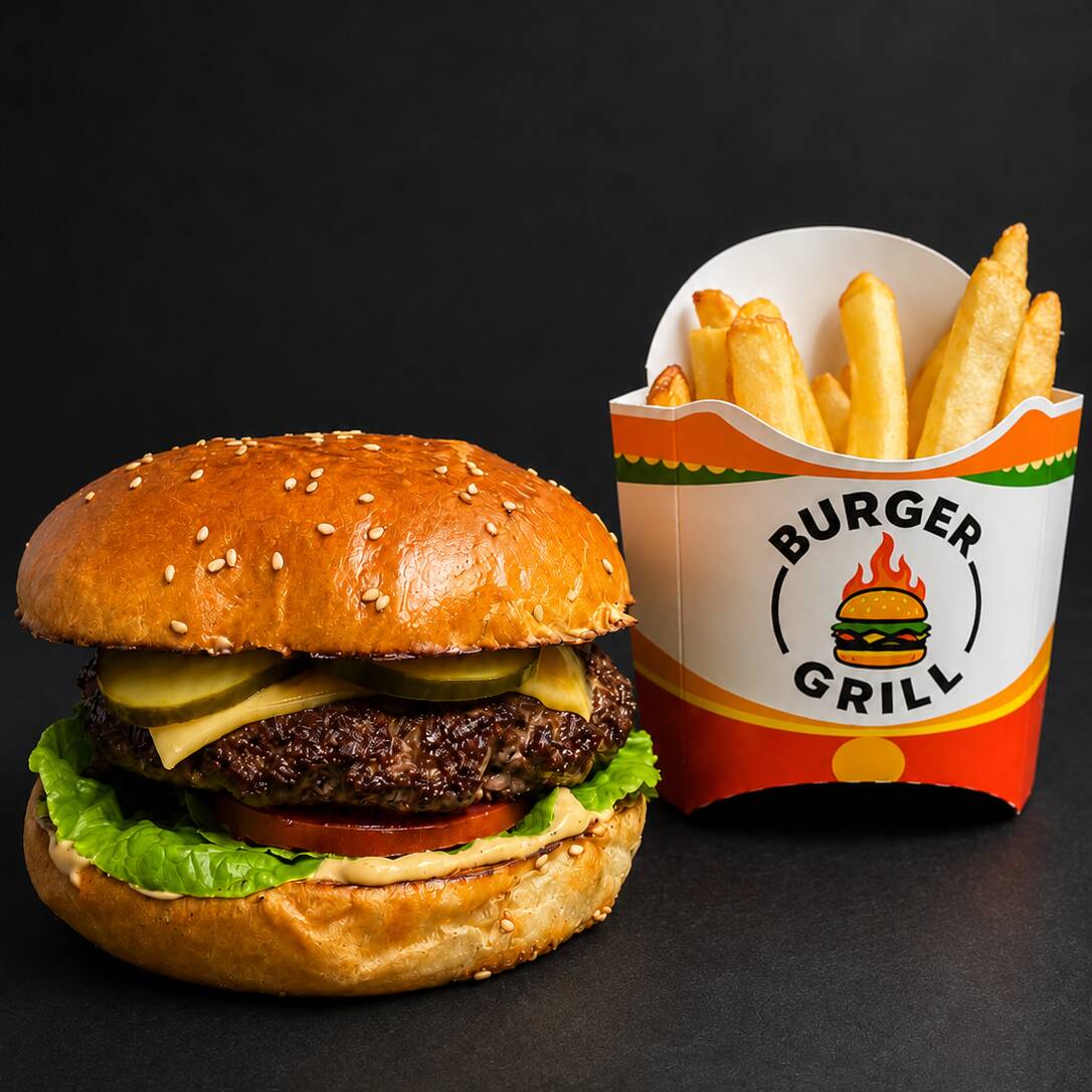 Angus Clásica con papas