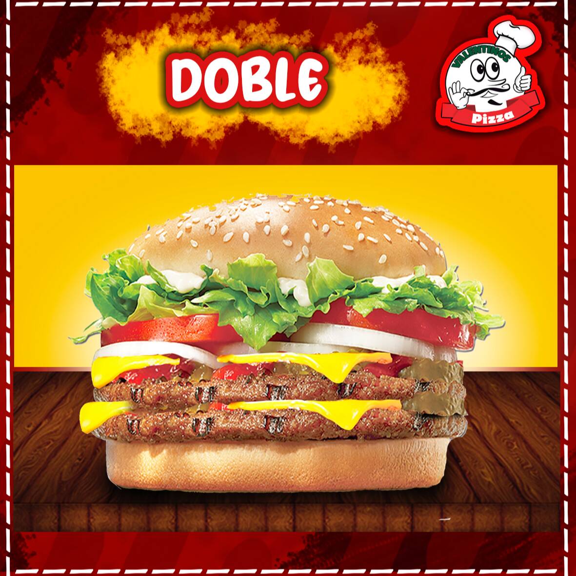 Hamburguesa Doble.