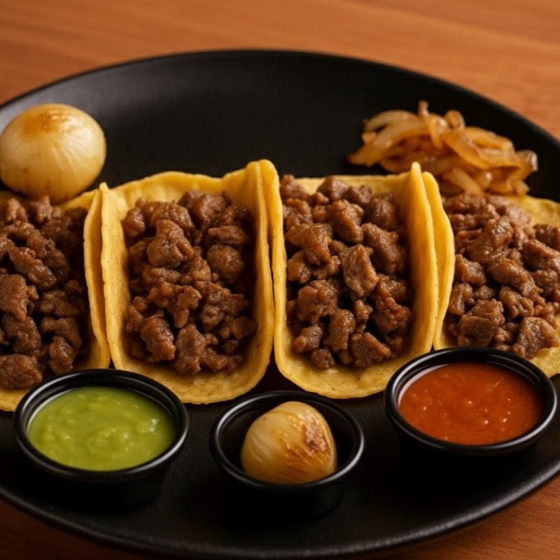 Orden de Tacos de Bistec (4 Piezas)
