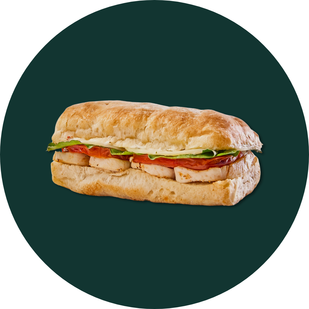 Panini Mediterráneo de Pollo y Provolone