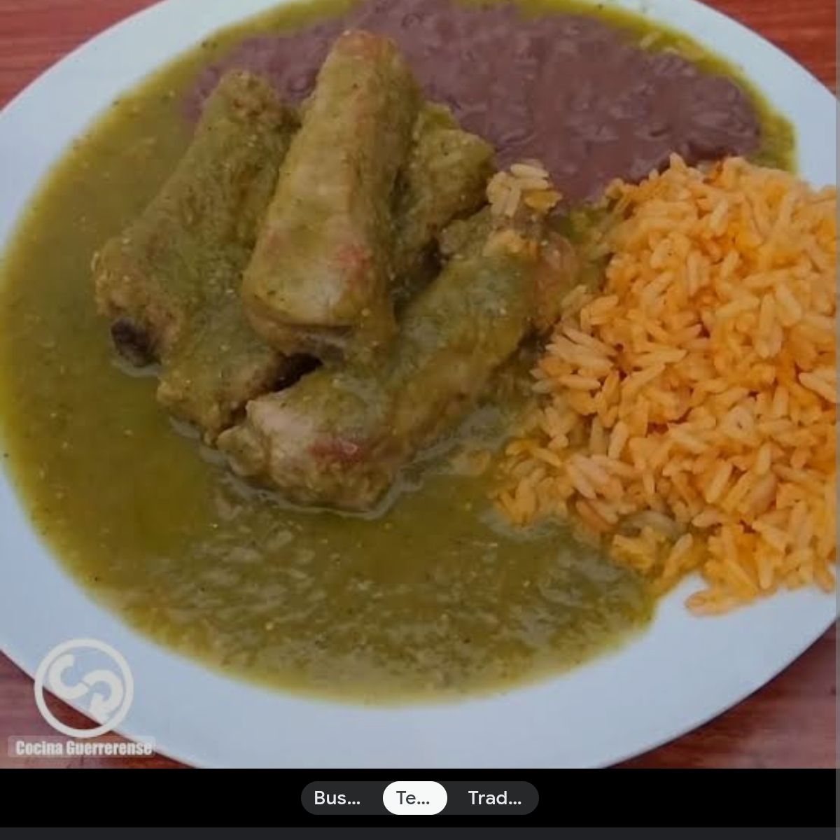 costilla de puerco en salsa verde