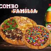1 pizza grande 1 broto doce +1 refrigerante
