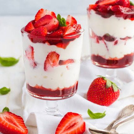 Bubble Té Fresas con Crema