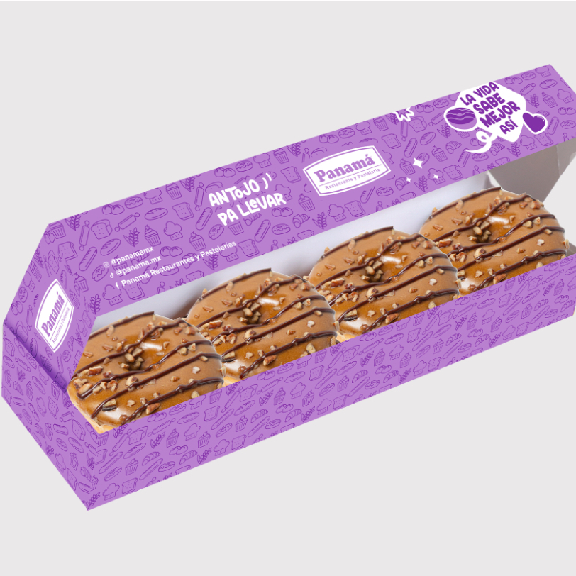 Caja de 4 Donas de Nuez