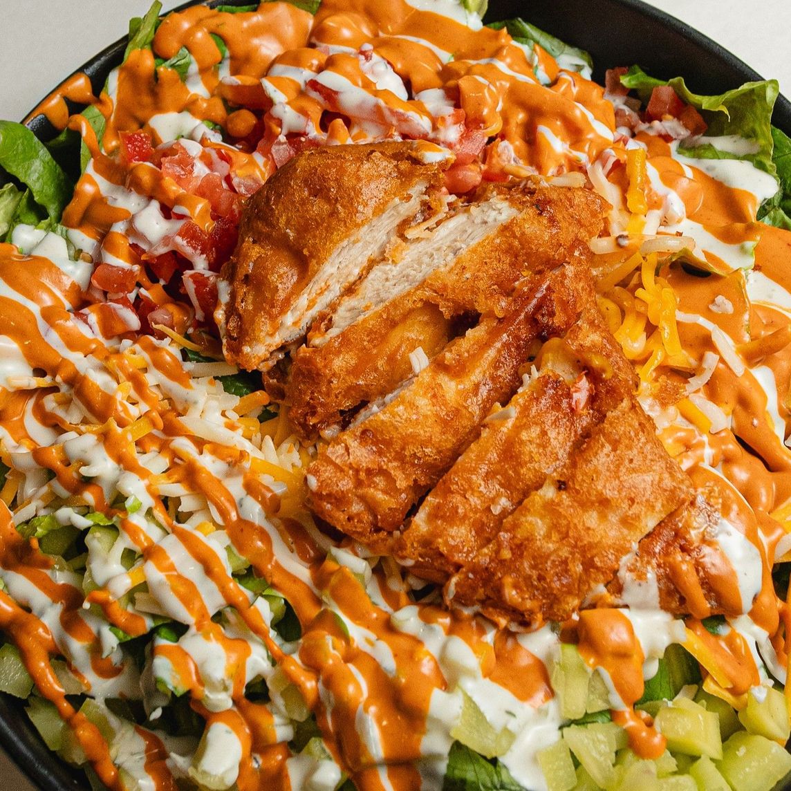 Ensalada Buffalo Chicken