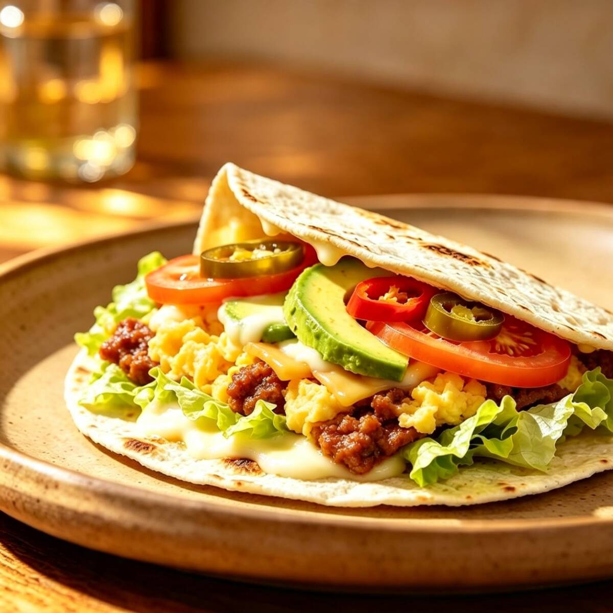 Quesadilla de Huevo con Chorizo