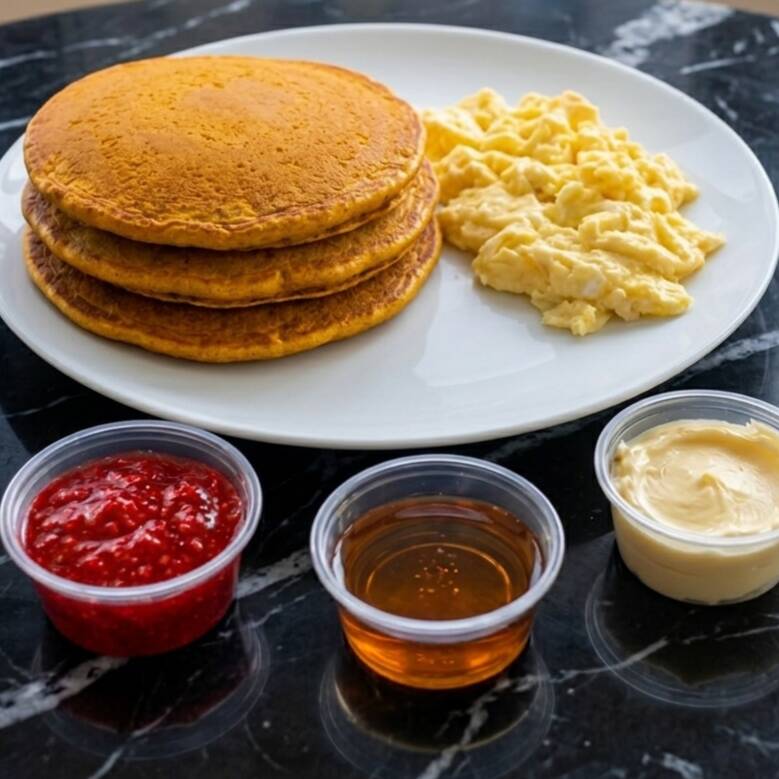 Hot Cakes Integrales con Huevo al Gusto