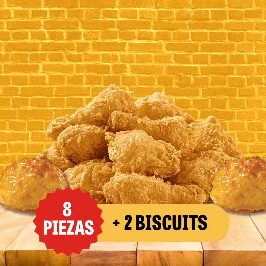 8 Piezas + 2 Biscuit