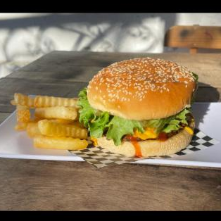 Burger Especial y Porción de Papas