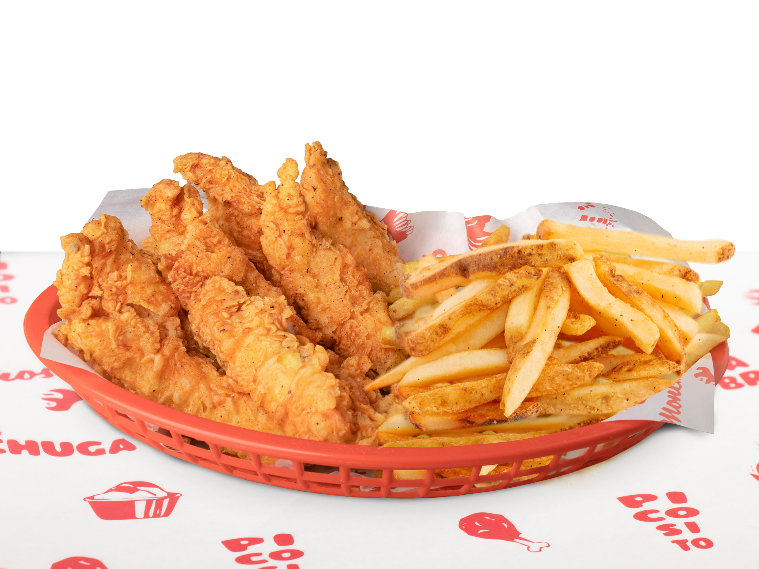 8 Dixy Tiras & Papas Francesas Individuales