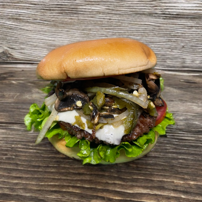 Hamburguesa con Champiñones