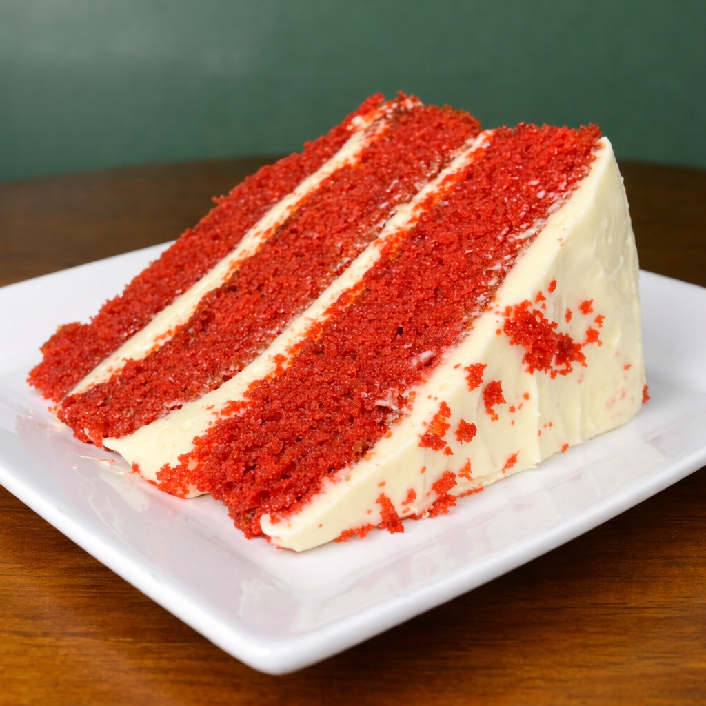 O inconfundível clássico americano! Massa avermelhada super macia e aveludada, com um leve toque de cacau, intercalada com camadas generosas do tradicional e suave recheio cremoso à base de cream cheese. O equilíbrio perfeito entre o doce e o levemente azedinho. Uma experiência em cada garfada.