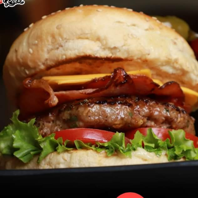 Hamburguesa con Queso y Tocino CBO