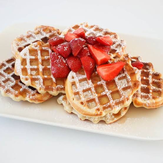 Waffles Mini con Fresas