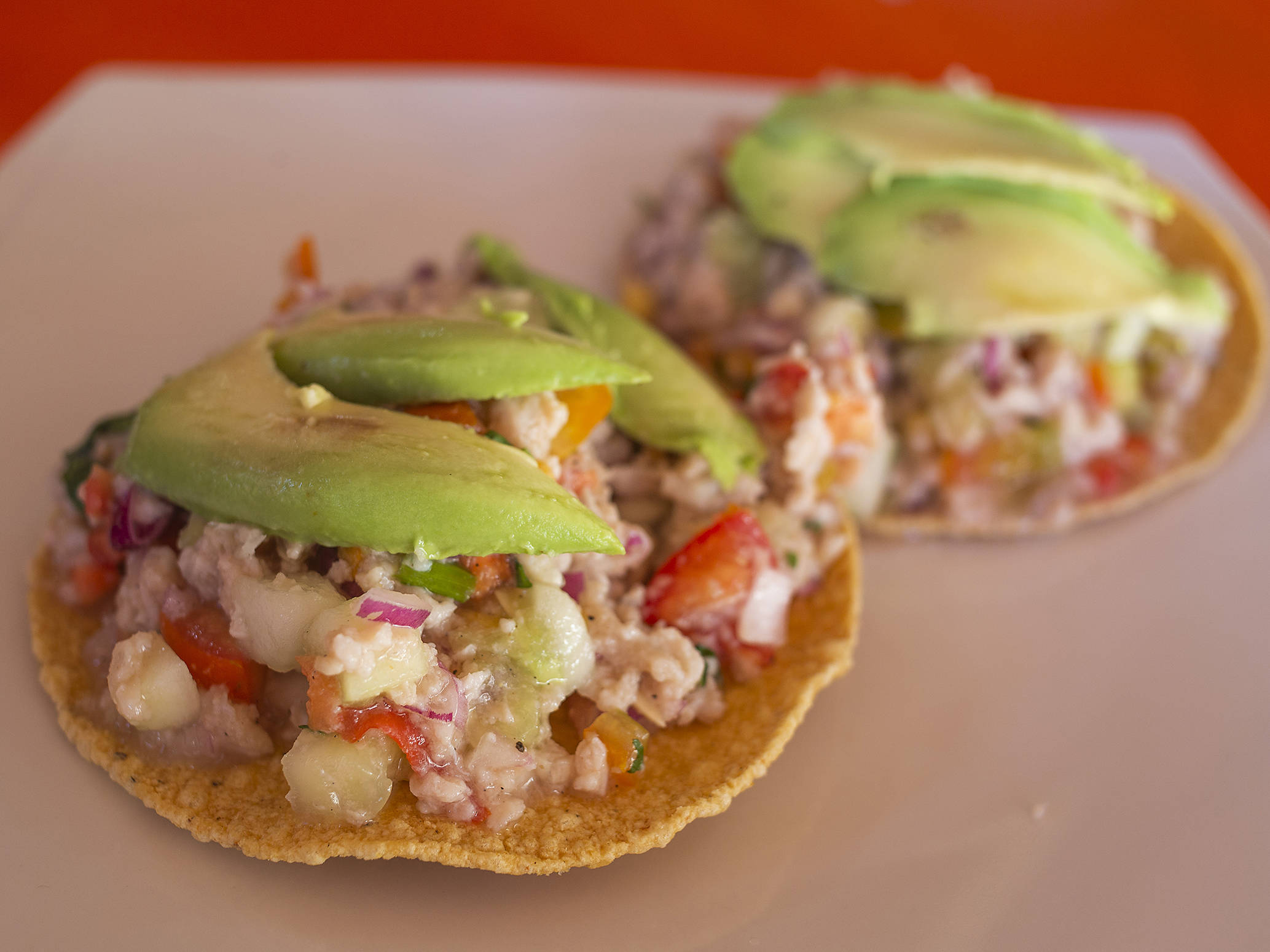 Tostada de Ceviche de Pescado