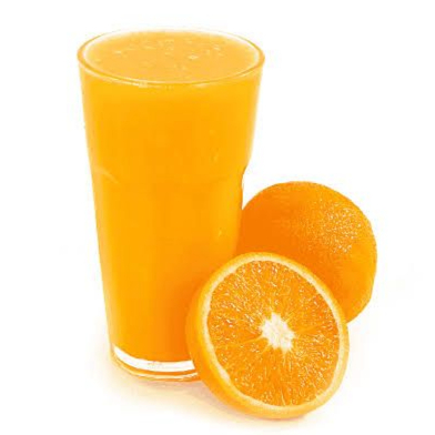 Suco natural de laranja 500ml na garrafinha.
