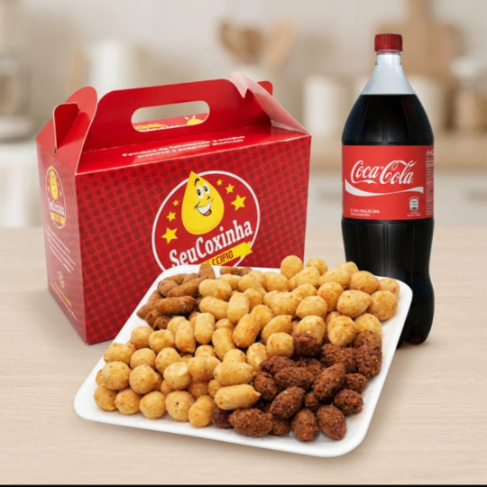 Mini Salgados variados feitos com massa de batata e muito recheio!