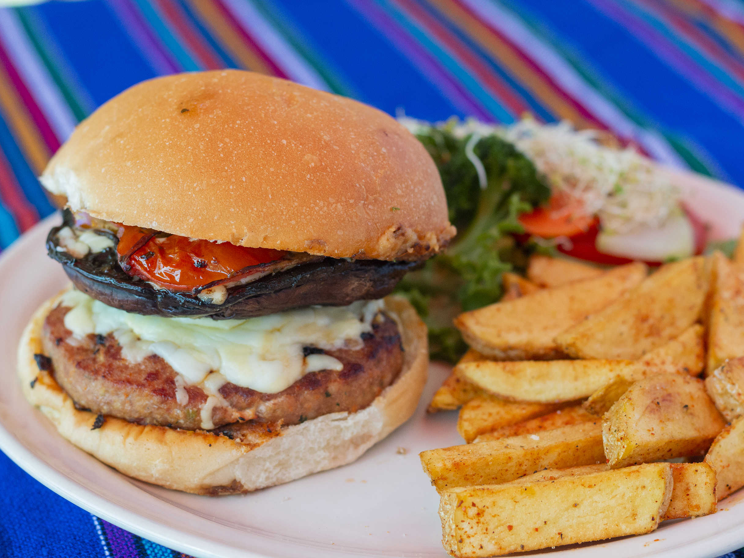 Hamburguesa De Carne con Portobello