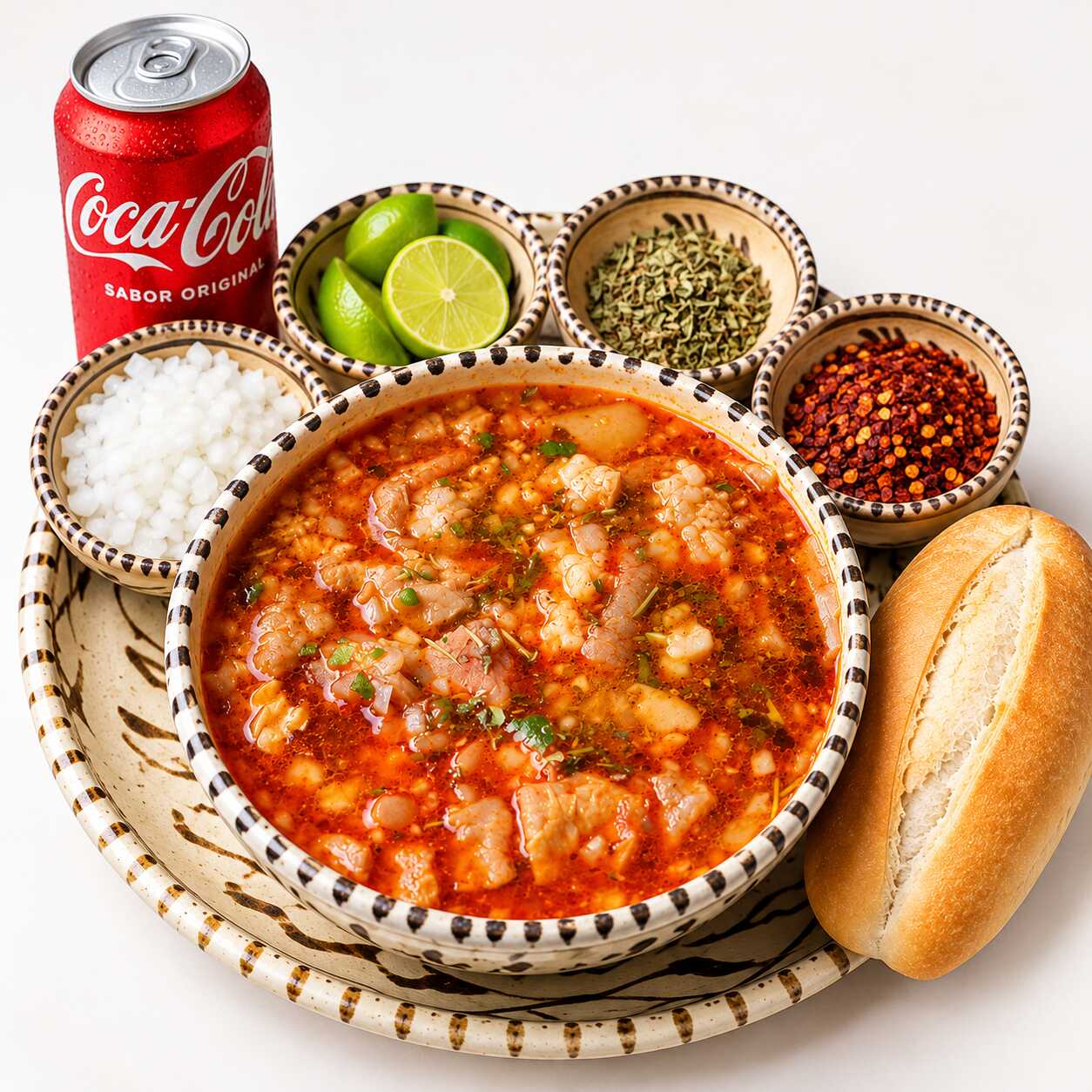 MENUDO ROJO CON COCACOLA