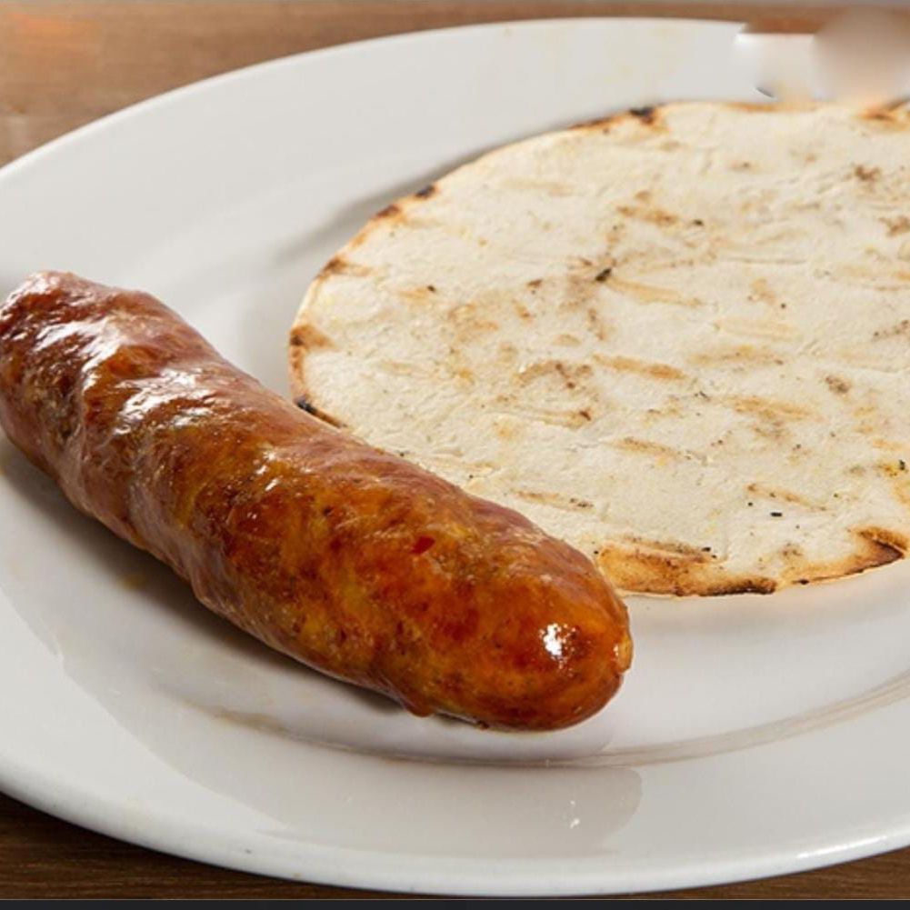 Arepa con Chorizo
