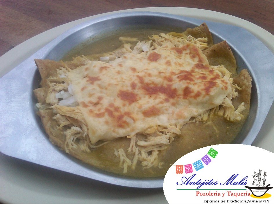 Enchiladas de pollo Gratinadas