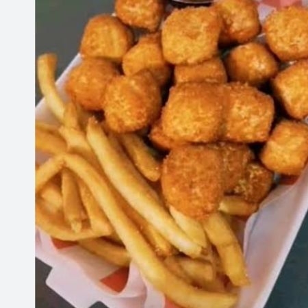 Palomitas de Pollo 20 Piezas con Papas
