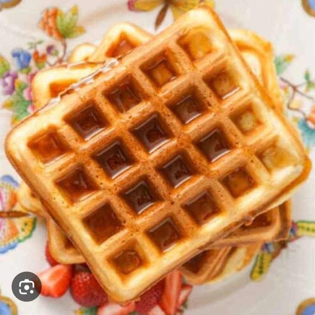 Waffles (3piezas) con dulce de leche