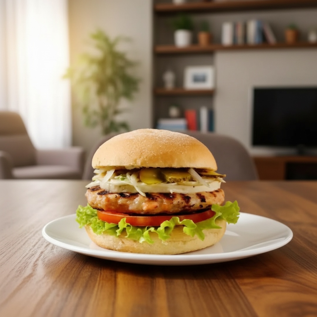 Hamburguer, queijio,tomate,alface e maionese