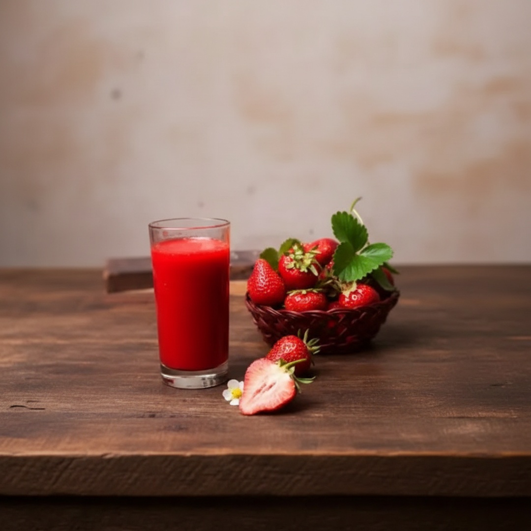 O suco é feito com polpa de fruta.
Se você quiser adoçar, por favor informar nas informações.