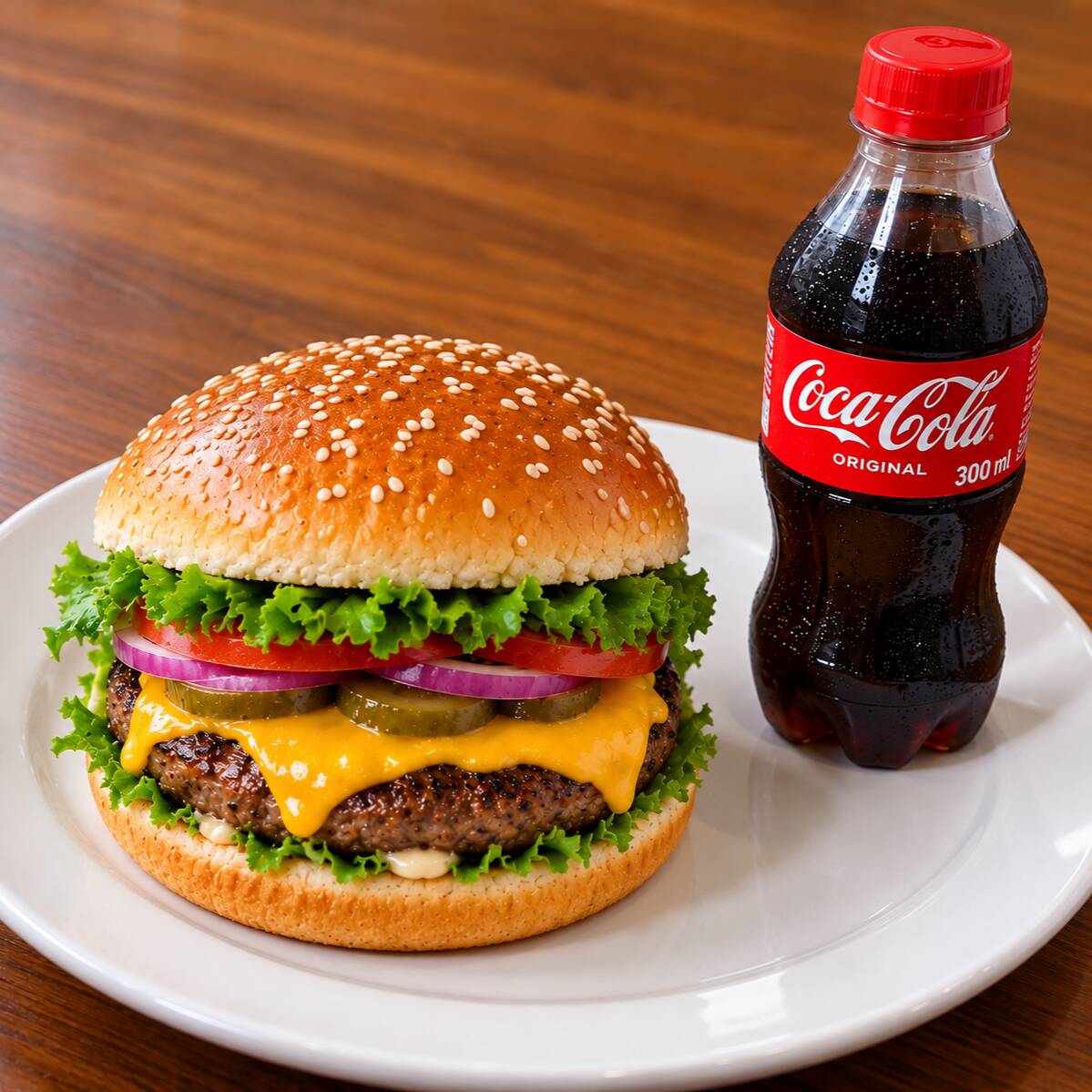 Hamburguesa + Refresco