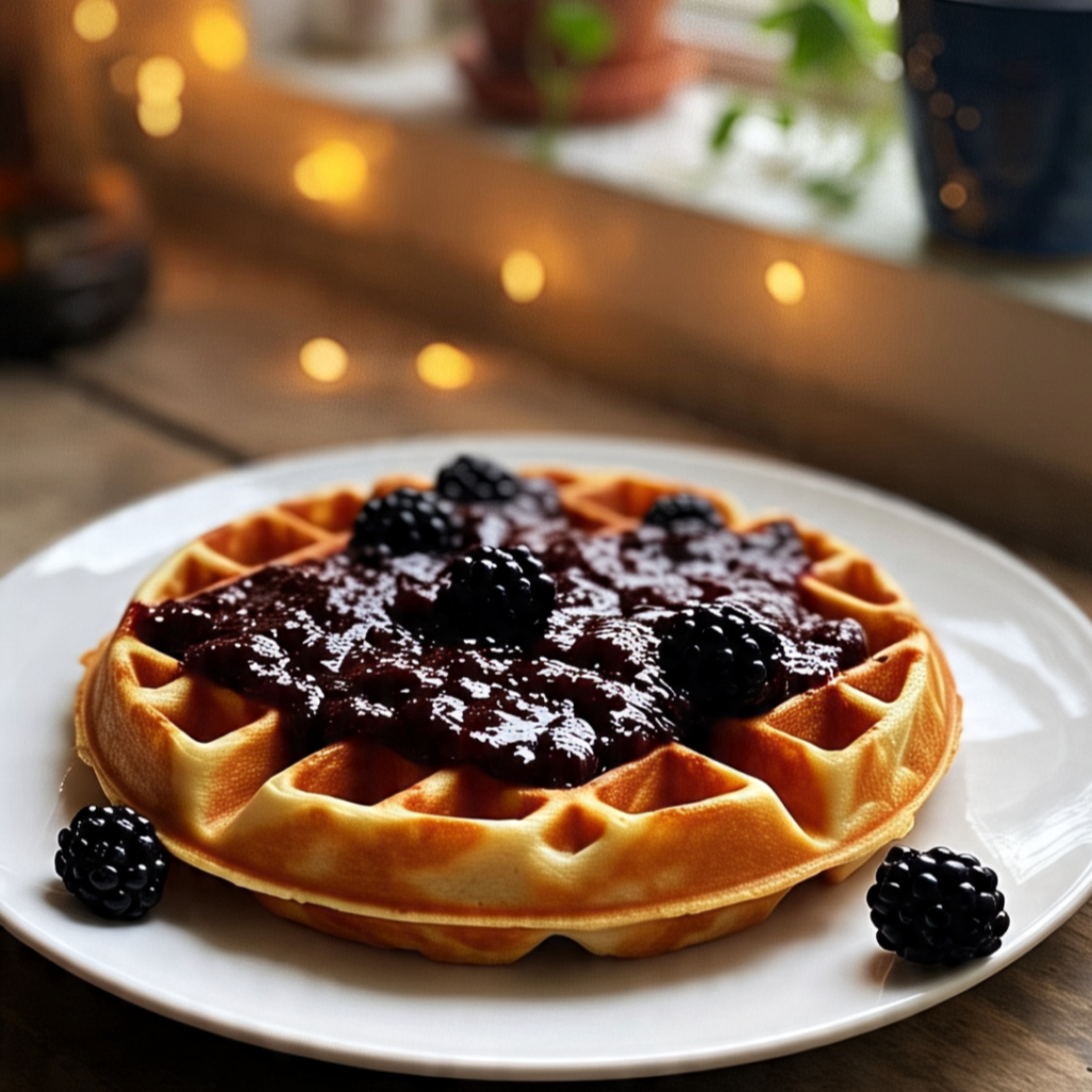 Dos Waffles Chicos Zarzamora