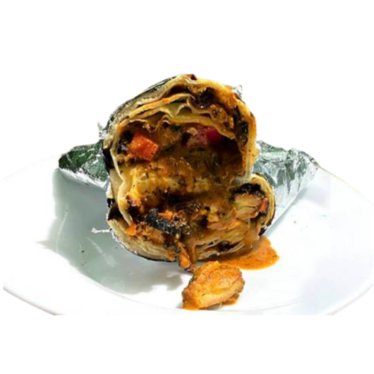 House Chicken Curry Burrito