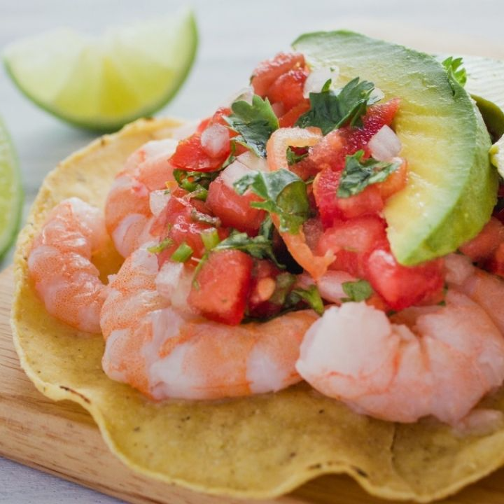 Tostada de Camarón