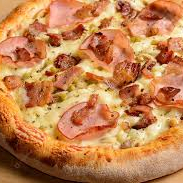 MOLHO, MUÇARELA, LOMBO, CEBOLA, TOMATE, AZEITONA E ORÉGANO.