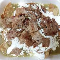 Chilaquiles Chicos Verdes con Bistec