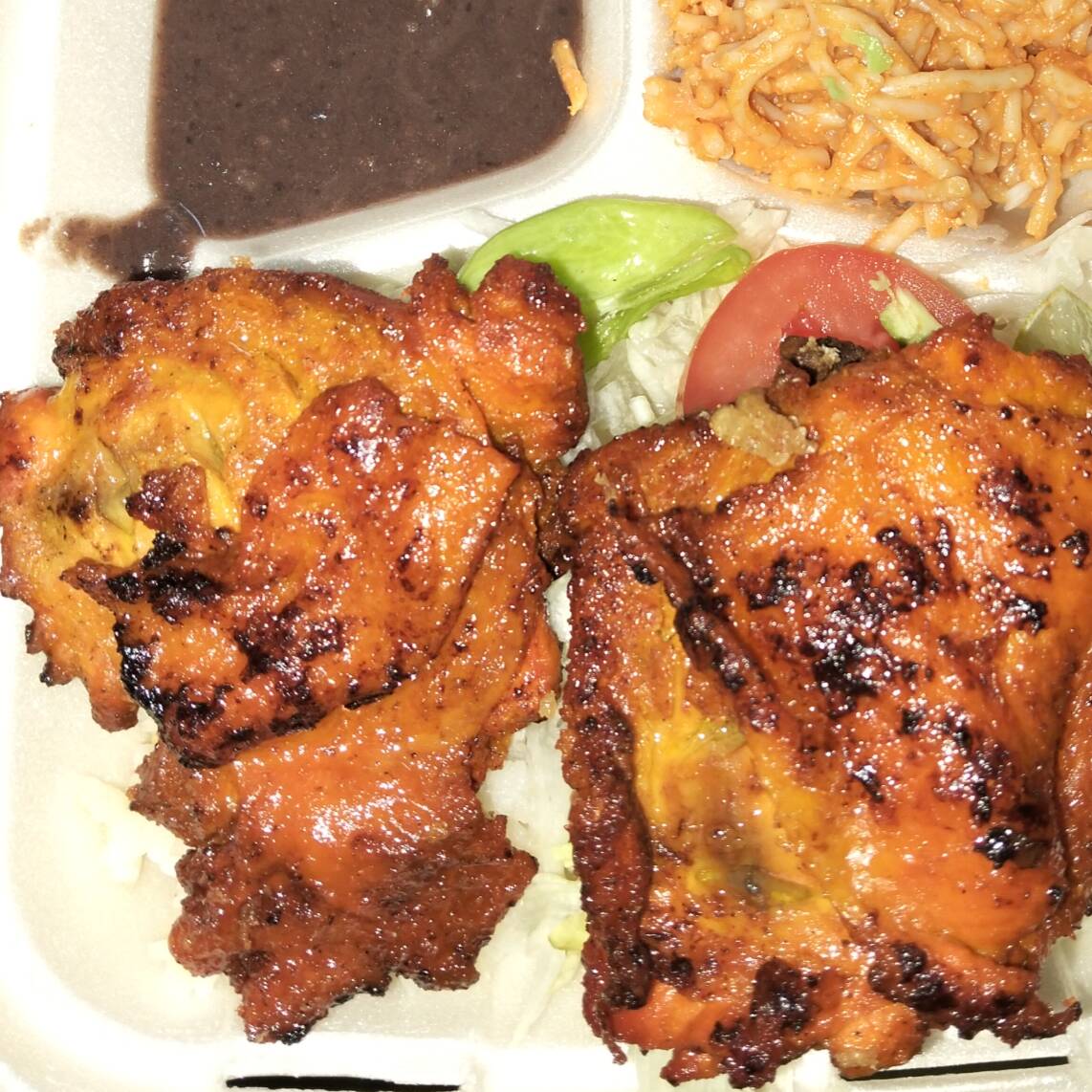 Pollo frito marinado