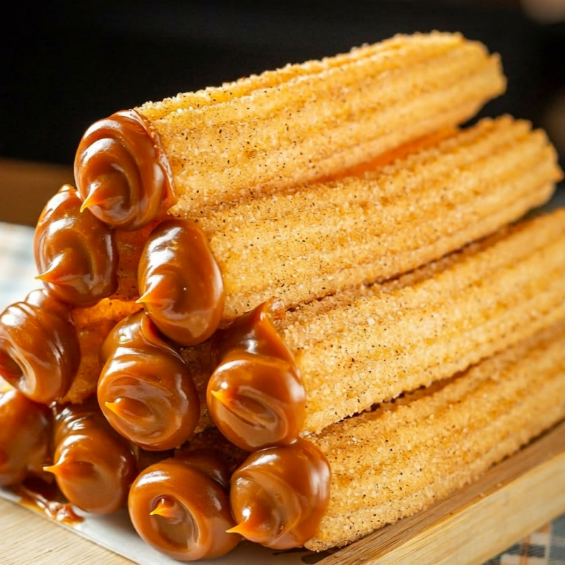 Descubra o prazer de saborear 10 irresistíveis Churros Espanhóis de 10 cm, meticulosamente recheados. Elaborados com perfeição no momento do seu pedido, eles são cuidadosamente envoltos em uma camada de açúcar e canela que realça ainda mais o seu sabor. Com uma textura externa crocante e um interior suave e úmido, estes churros são notavelmente sequinhos e ideais para um momento de partilha. Uma p